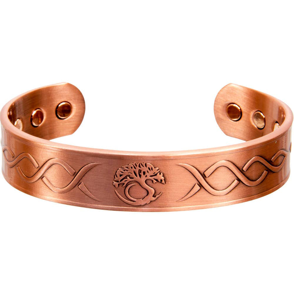 Magnetic Copper Bracelet Tree of Life Antique Copper #95295