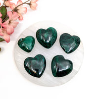 Thumbnail for Malachite 1.1-1.4’’ Heart #LV6647 - $23