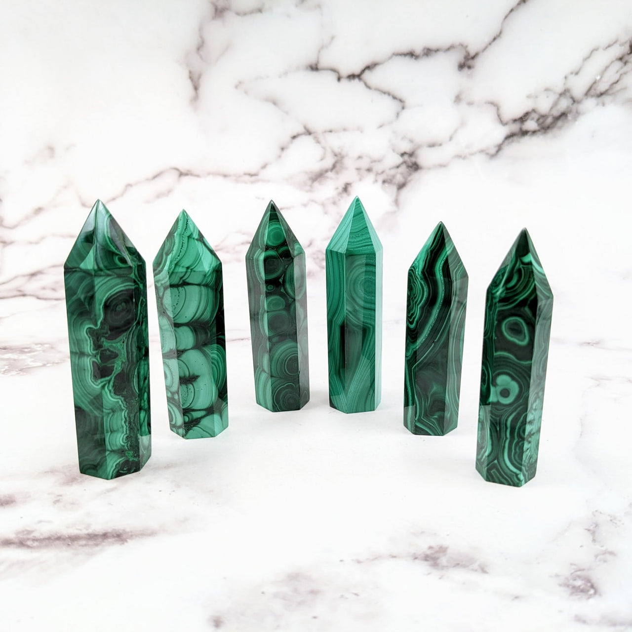 Emerald green quartzite crystal point from Malachite 2.7 - 3.1’ Tower #LV2570