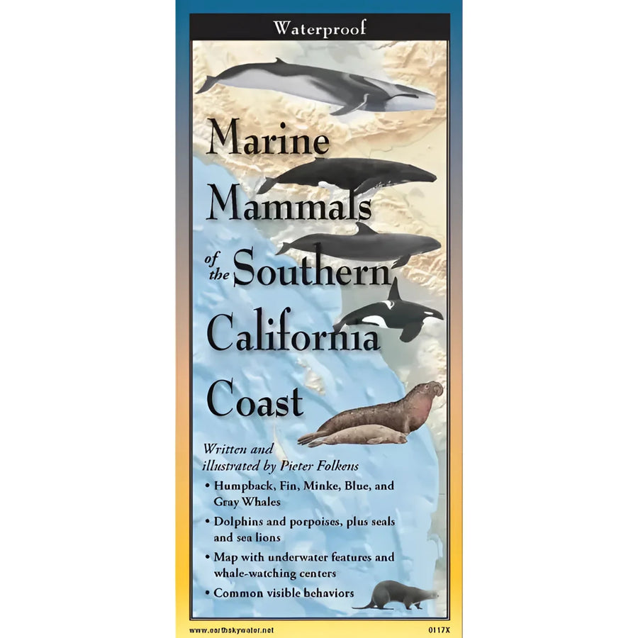 Book cover for ’Marine Mammals and California Coast’ displayed in the Marine Mammals of SoCal Field Guide #LV3707