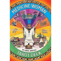 Thumbnail for Woman sitting with Wheel of Fortune from Medicine Woman Tarot Deck #Q242