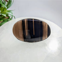 Midnight Lace Obsidian 2.2’’ Palm Stone #LV9267 - $19