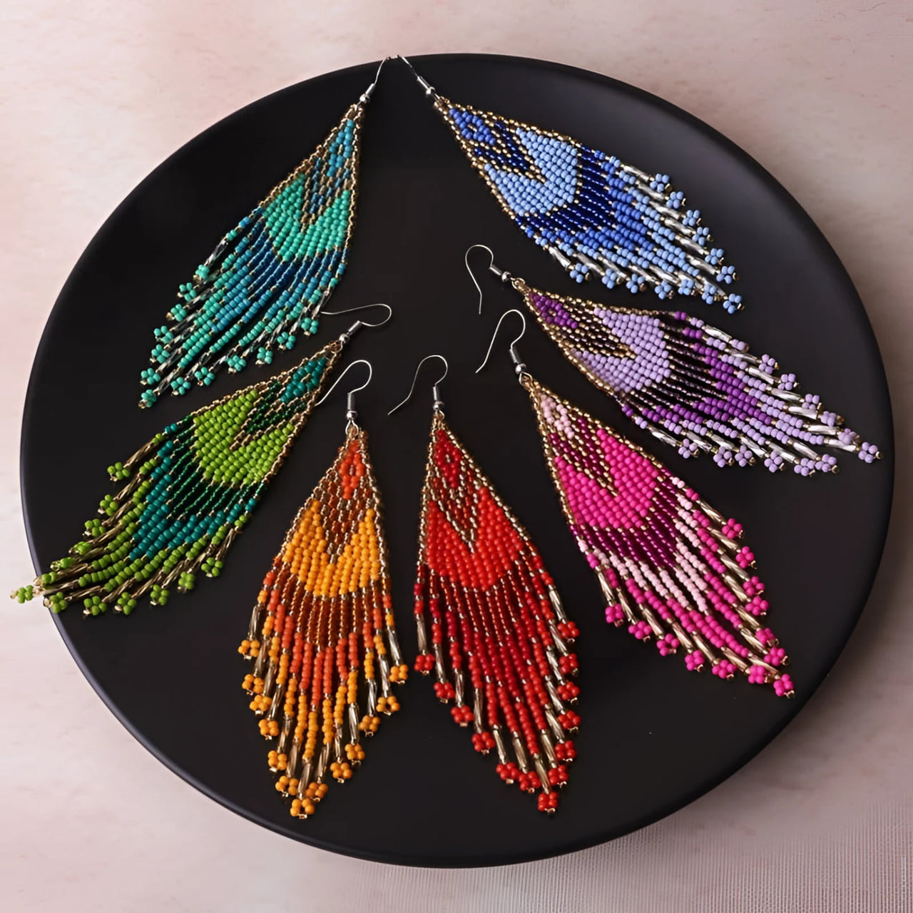 Miyuki Beaded Earrings - Choose your Color #LV9131