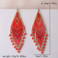 Miyuki Beaded Earrings - Choose your Color #LV9131