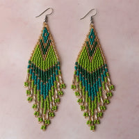 Miyuki Beaded Earrings - Choose your Color #LV9131 - Green