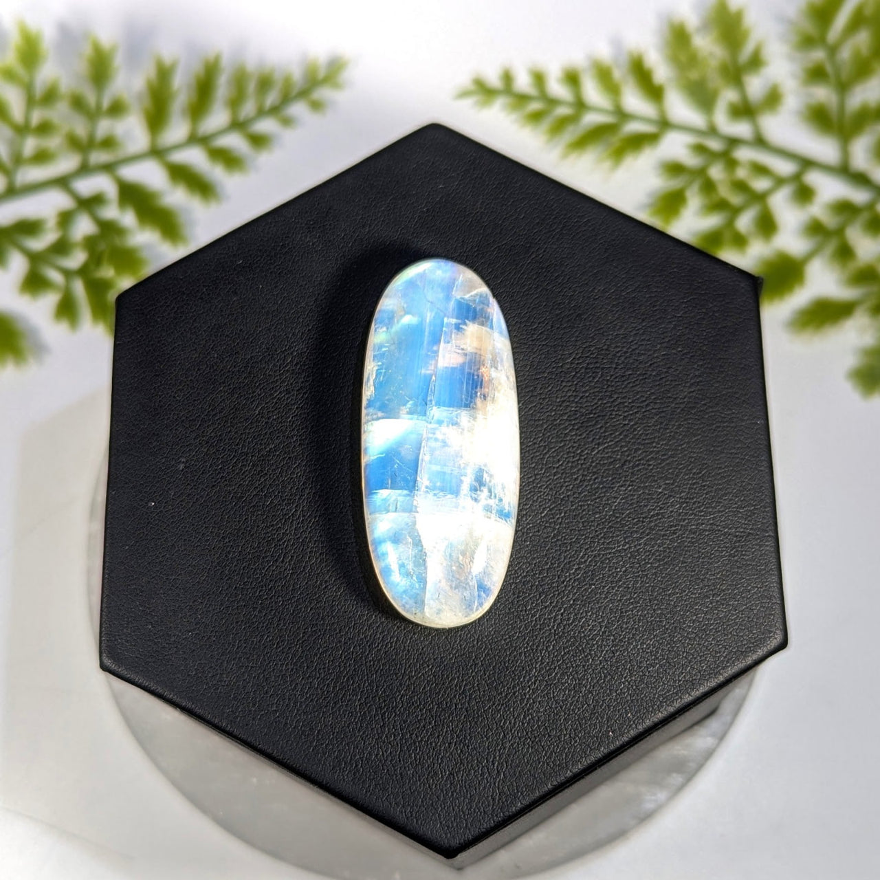 Moonstone  1.9" Blue Flash Cabochon #BC1540