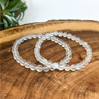 Thumbnail for Moonstone Translucent 6mm Bracelet #LV6275 - $15