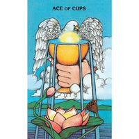 Winged hourglass with lotus flower for Morgan-Greer Tarot in a Tin #LV4404