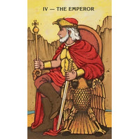 Tarot card of the Emperor from the Morgan-Greer Tarot in a Tin #LV4404