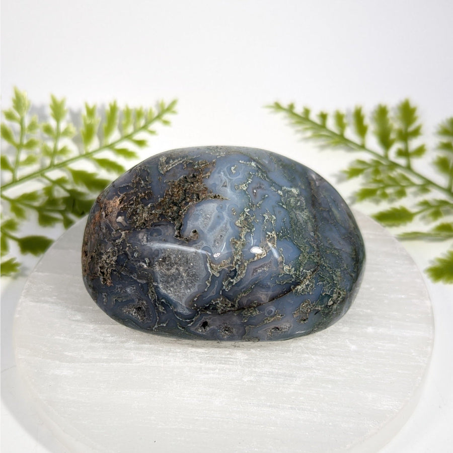 Moss Agate 3.1" Energy Stone #BC1484