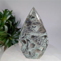 Moss Agate 4.2’’ Freeform Flame #LV9630 $55