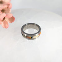 Multi Color Inlay Ring Sz 9 LVM Stainless Steel #LV9858