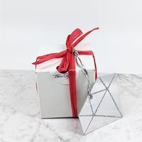 Thumbnail for Mystery Boxes Galentines Edition #K205: white box with red ribbon and silver star