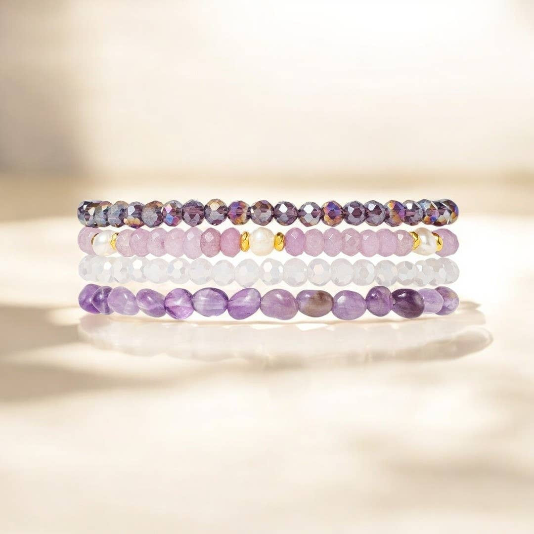 Mystic Amethyst Apple Watch Strap #LV9181 - Large - $54