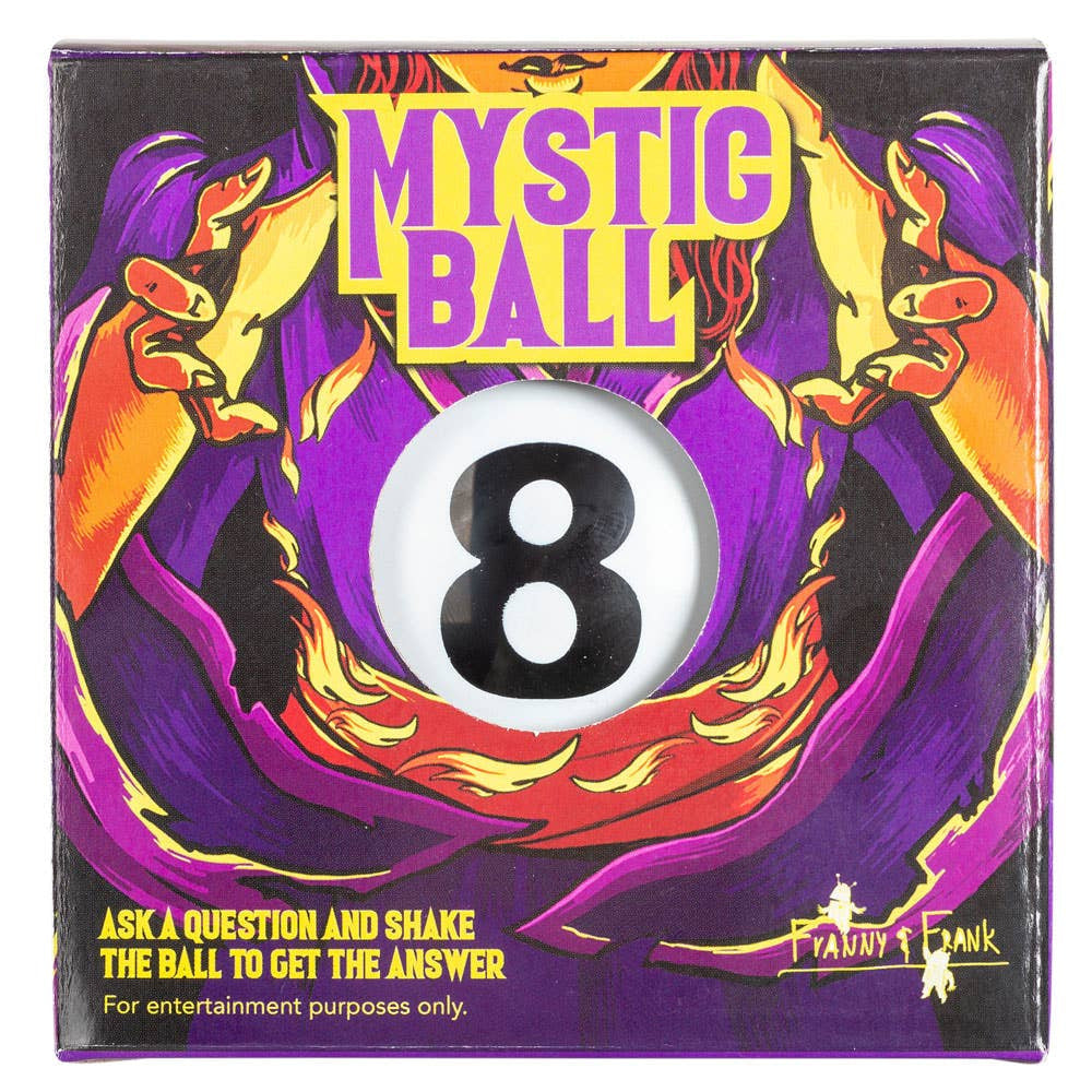 Mystic Ball Divination Magic #BC0452 purple 8-ball novelty game