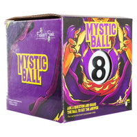 Purple mystic ball divination box BC0452 with fiery 8-ball swirls
