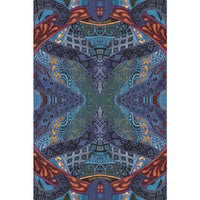 Mystic Sisters Oracle Deck mandala in blue, teal, purple, orange
