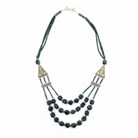 Thumbnail for Nephrite Jade 24’’ Triple Strand Necklace #LV6835 - $68