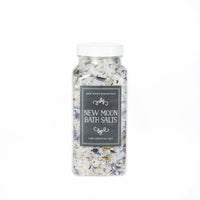 Thumbnail for New Moon Crystal & Herb Bath Salt Soak 4oz #LV5492 bottle with label