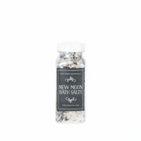 Thumbnail for New Moon Crystal & Herb Bath Salt Soak 4oz bottle #LV5492 on display