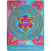 Vibrant eye in multi-colored mandala from New Orleans Oracle Deck LV9581