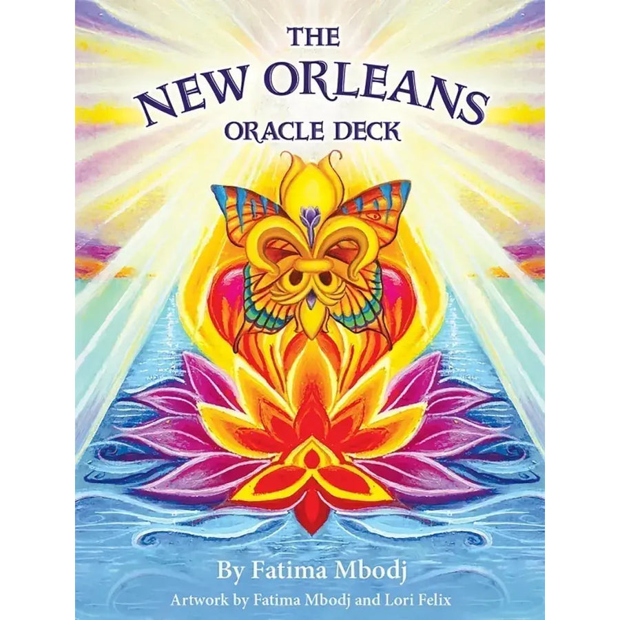 The New Orleans Oracle Deck #LV9581 with golden butterfly on lotus