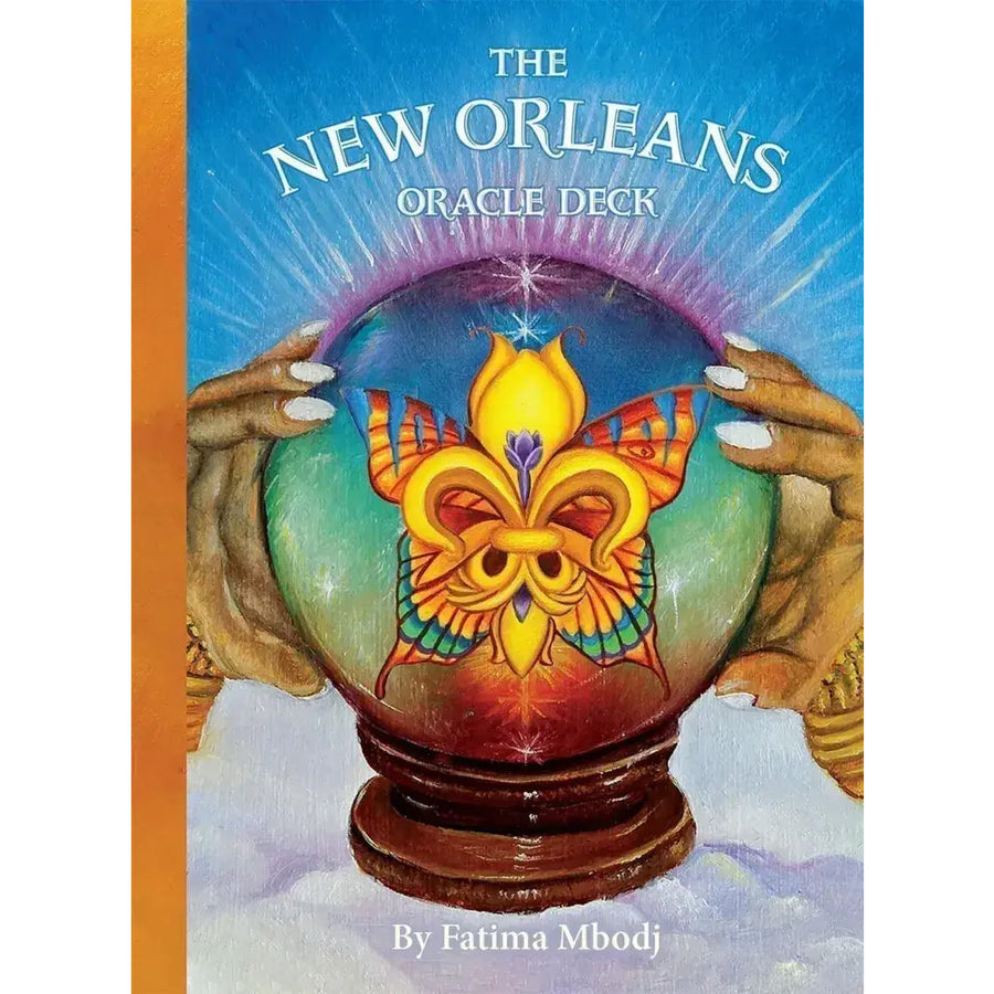 New Orleans Oracle Deck LV9581 with glowing fleur-de-lis crystal ball