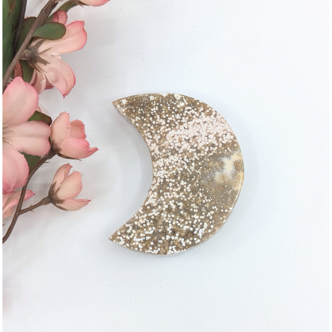 Ocean Jasper 2.6’’ Crescent Moon #LV6668 - $16