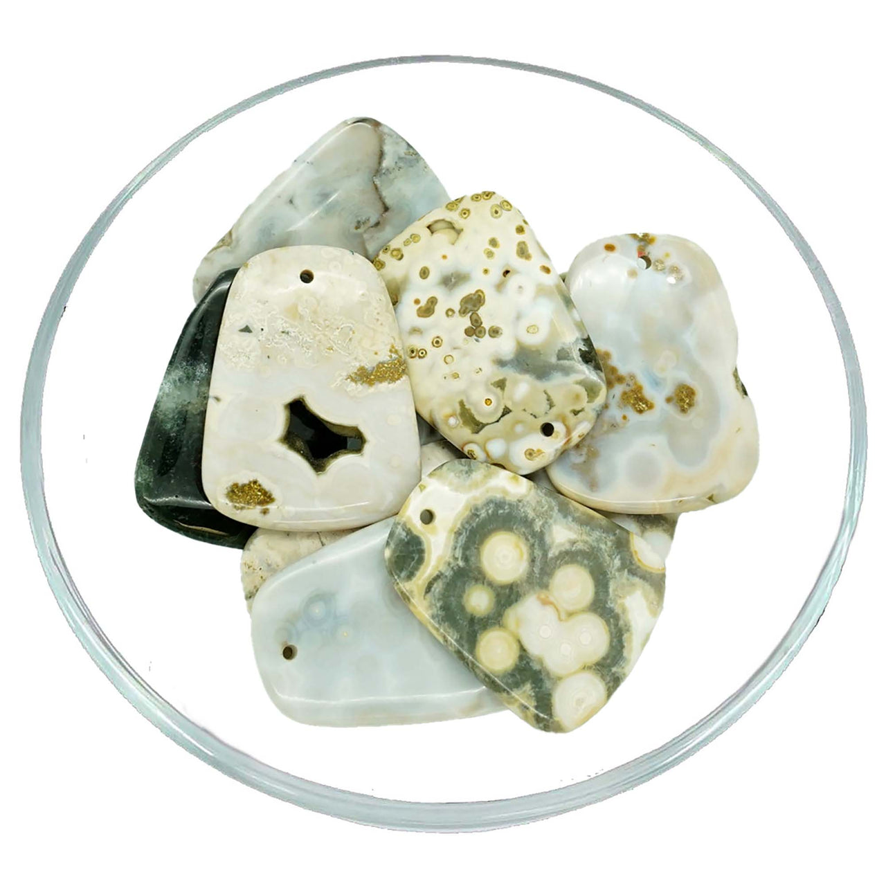 Ocean Jasper Cabochon (15-23g) #LV0814 - $19