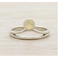 Opal V Sterling Silver Ring #LV9461