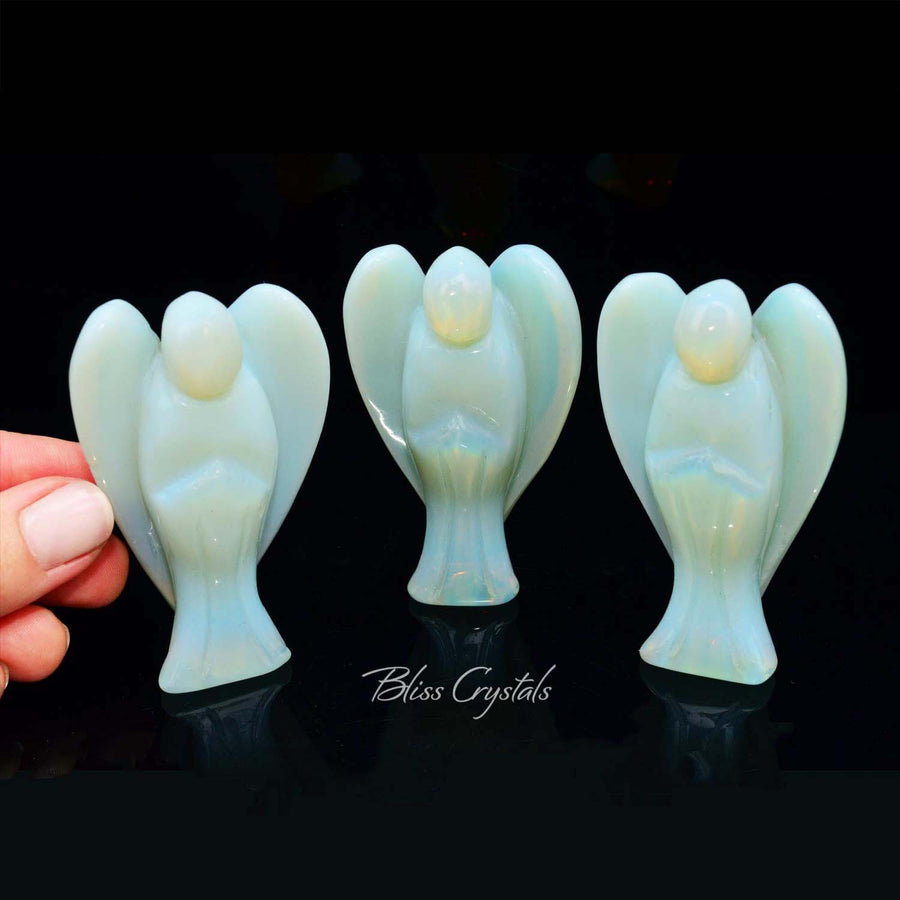 Opalite 3’’ Crystal Guardian ANGEL Polished Carving