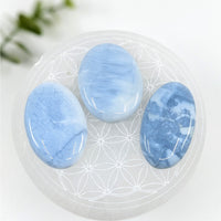 Thumbnail for Owyhee Blue Opal 1.69 - 1.79’’ Oval Palmstone #LV5838 - $20