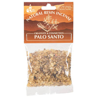 Pack of Palo Santo Resin Incense #LV9679 in clear bag