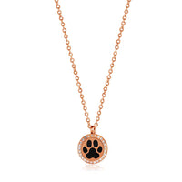 Paw Print Aromatherapy Essential Oil Necklace #LV9141