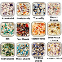 Thumbnail for A collection of different colored sea glass from Peaceful Home crystals & herb energy candles