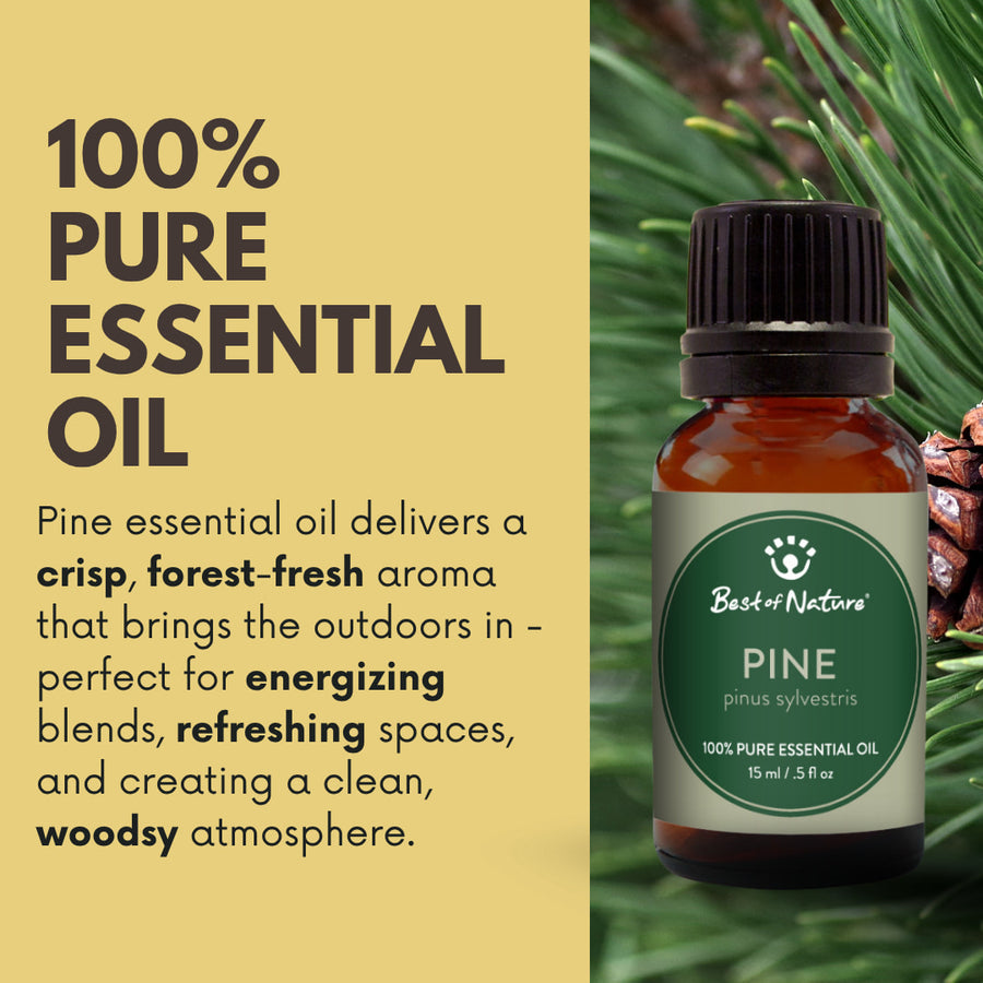 100% Pure Pine Essential Oil by Best of Nature LV9561 Bottle