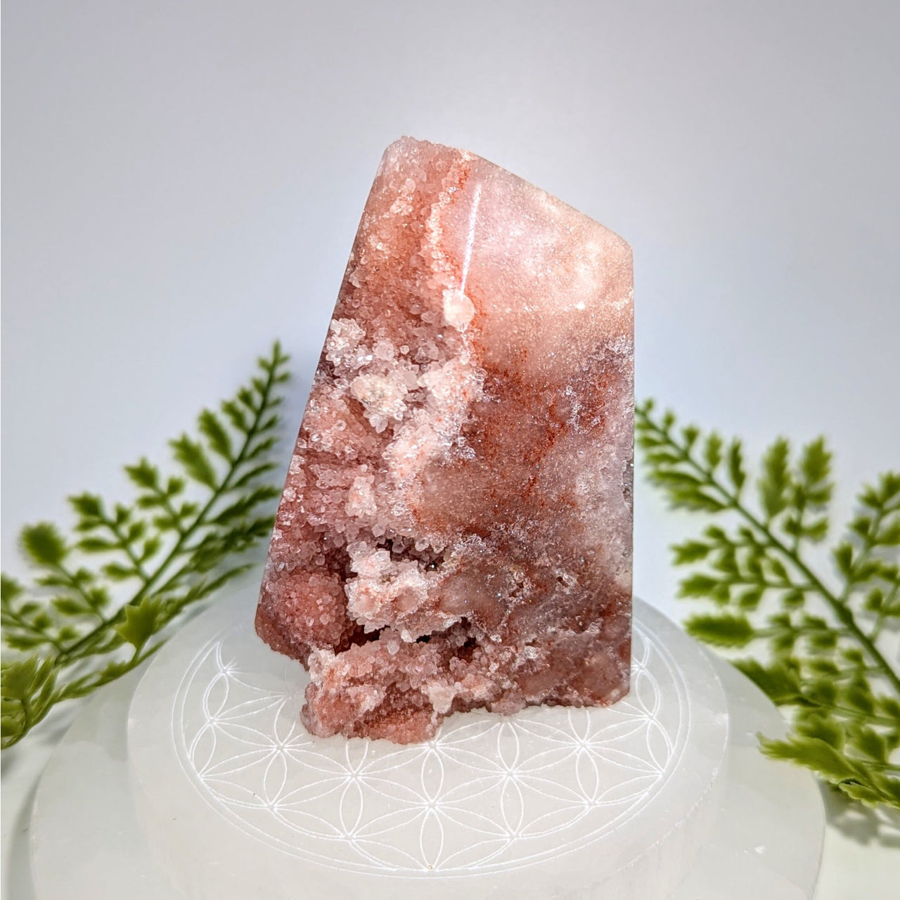 Pink Amethyst 4’’ Generator Tower #BC0809 rose quartz cluster