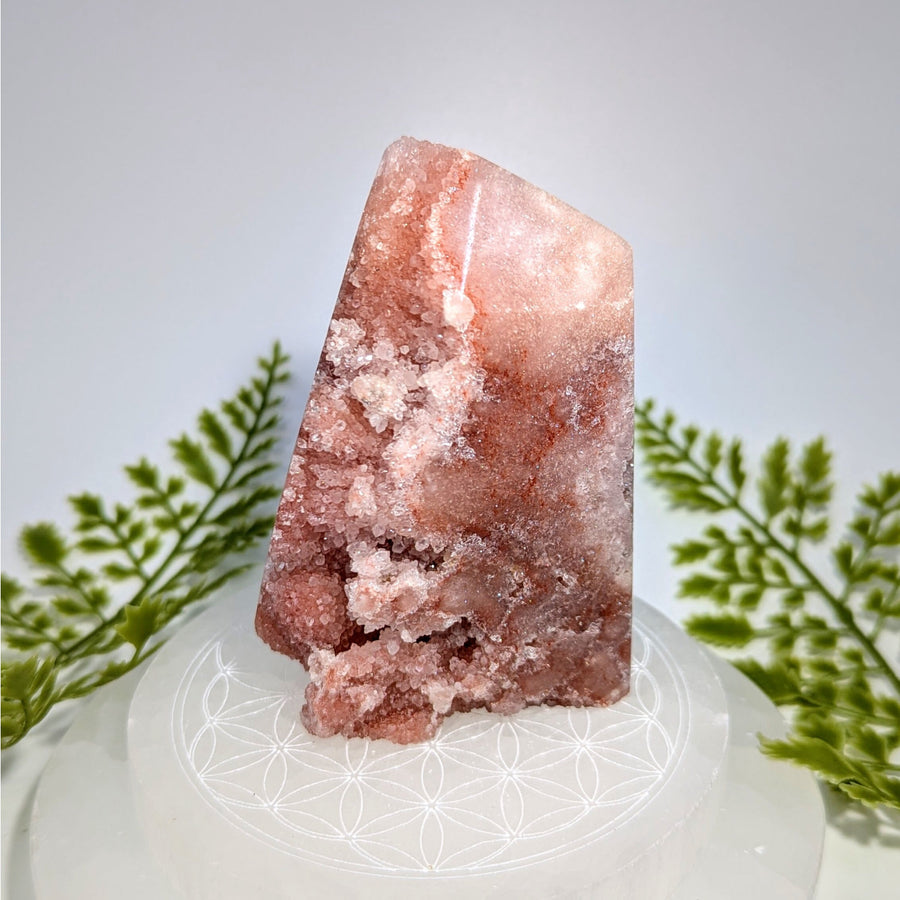 Pink Amethyst 4’’ Generator Tower #BC0809 rose quartz cluster