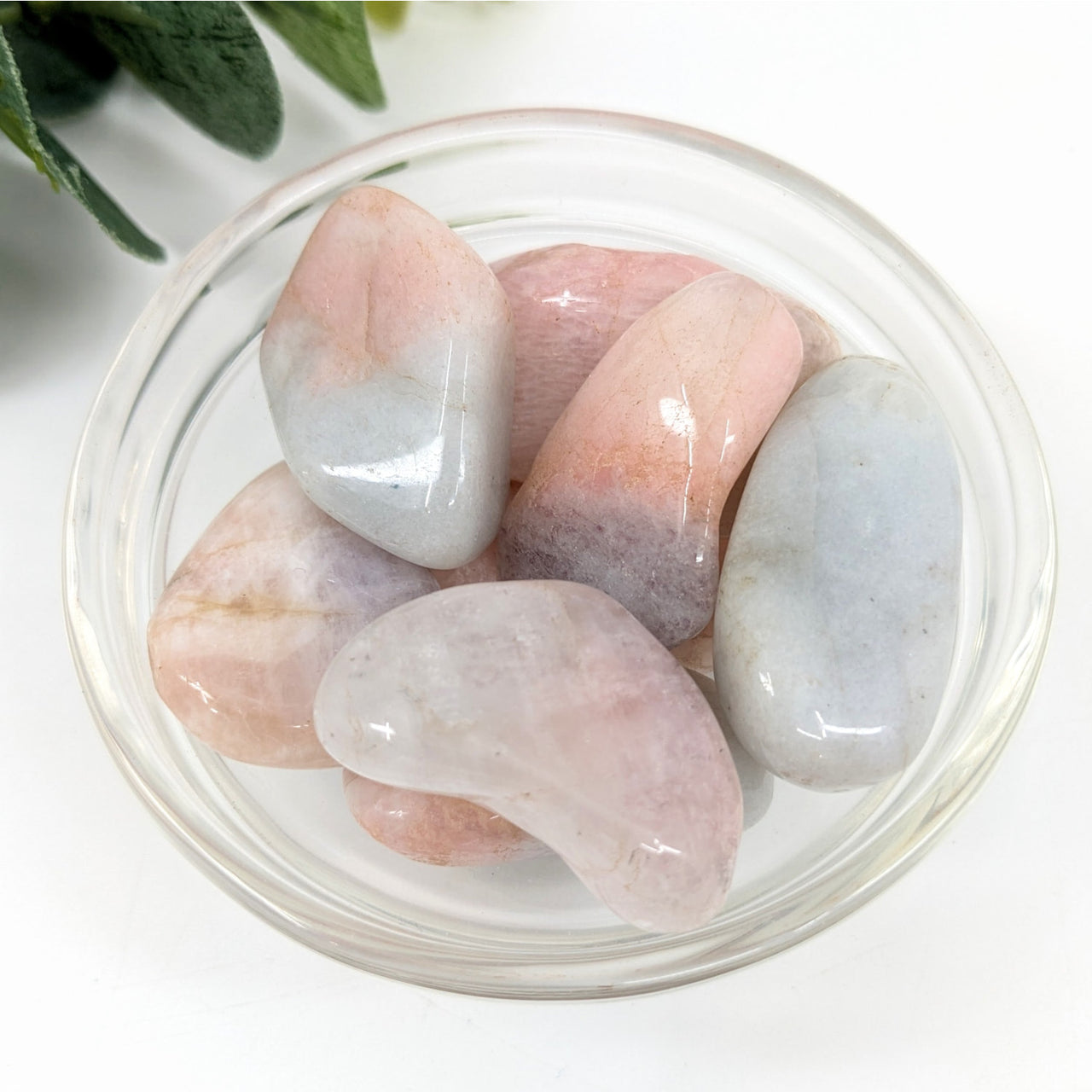 Pink Petalite & Cleavelandite 1.2-1.5’’ Tumbled Stone