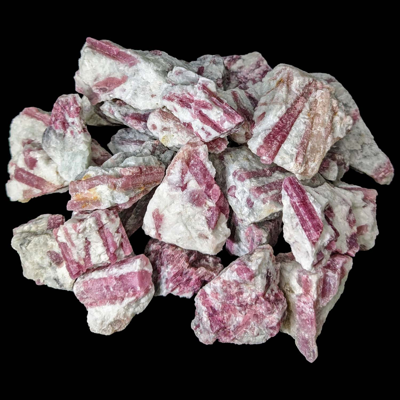 Pink Tourmaline 1 - 3" w/ Albite Rough #LV3438