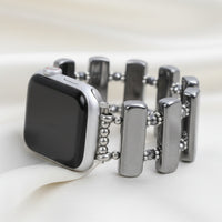Platinum Eclipse Terahertz Stretch Apple Watch Strap #BC0533