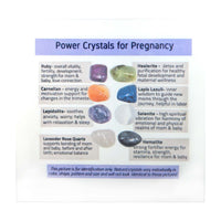 Pregnancy Power Crystal Guide for Power Crystals for Pregnancy Companion Set of 8 Tumbled Stones