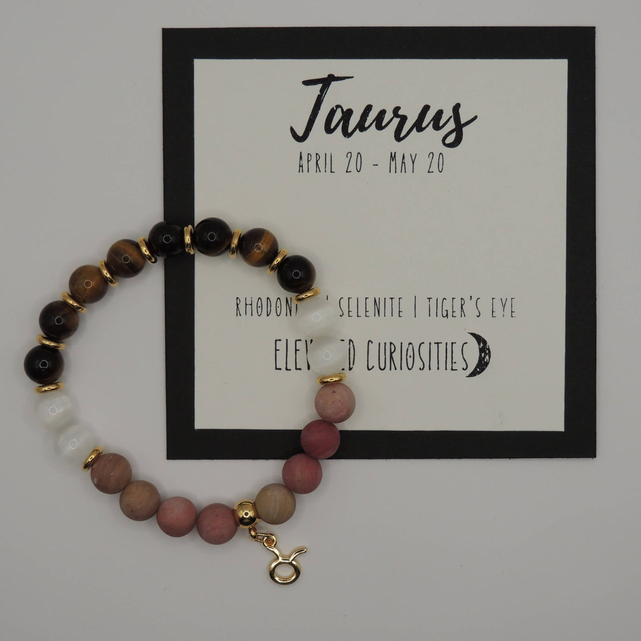 Premium Zodiac Beaded Bracelet w/ 18k Gold Fill Charm