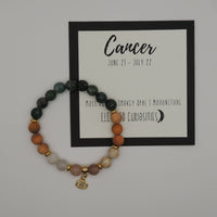 Premium Zodiac Beaded Bracelet w/ 18k Gold Fill Charm