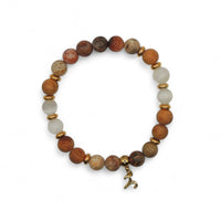 Premium Zodiac Beaded Bracelet w/ 18k Gold Fill Charm