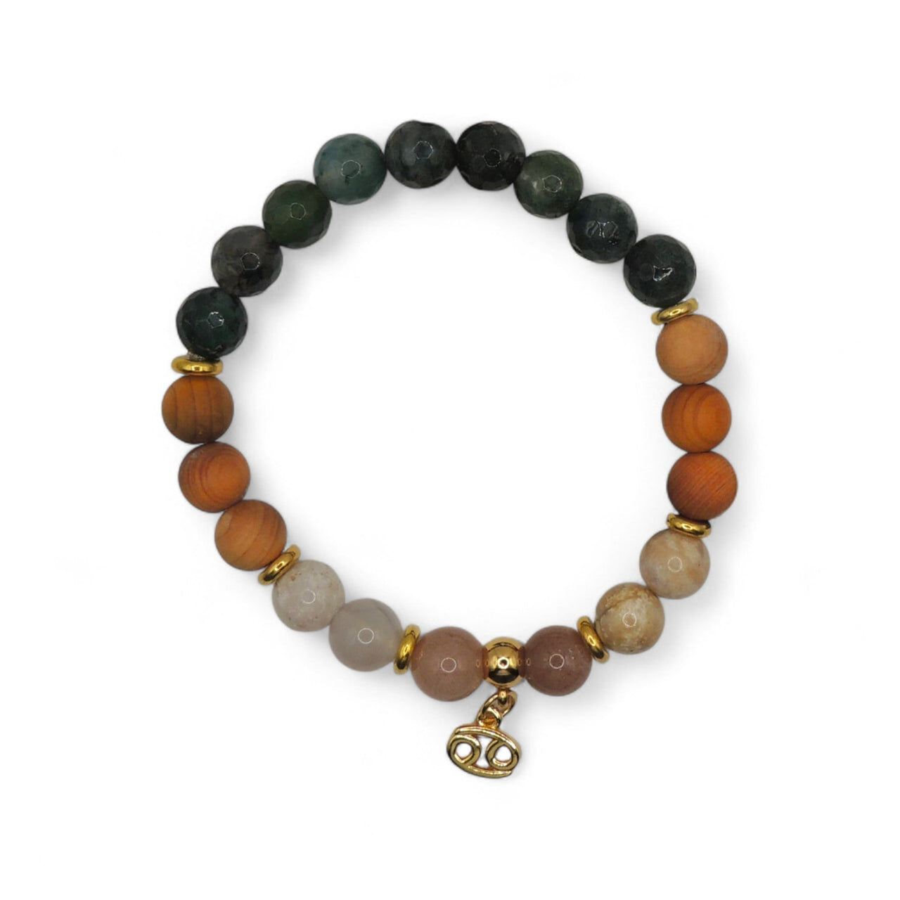 Premium Zodiac Beaded Bracelet w/ 18k Gold Fill Charm