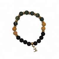 Premium Zodiac Beaded Bracelet w/ 18k Gold Fill Charm