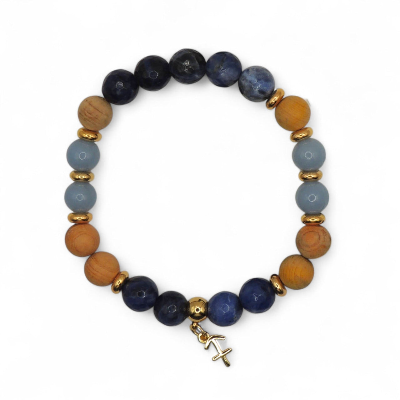 Premium Zodiac Beaded Bracelet w/ 18k Gold Fill Charm