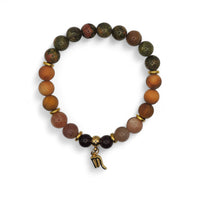 Premium Zodiac Beaded Bracelet w/ 18k Gold Fill Charm