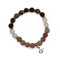 Premium Zodiac Beaded Bracelet w/ 18k Gold Fill Charm